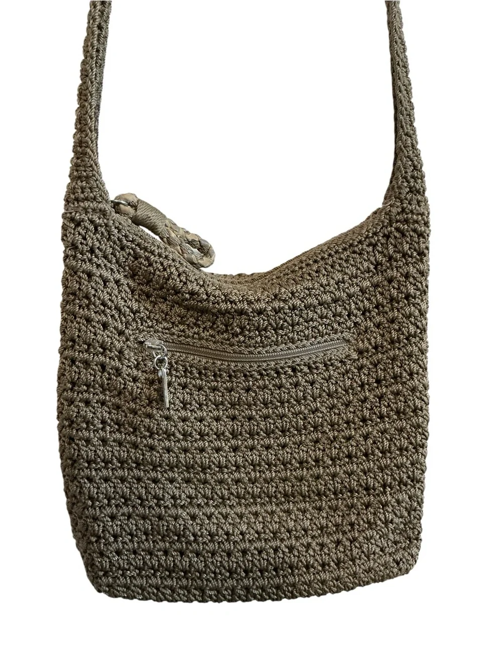 The Sak  Handwoven Crochet Crossbody Bag